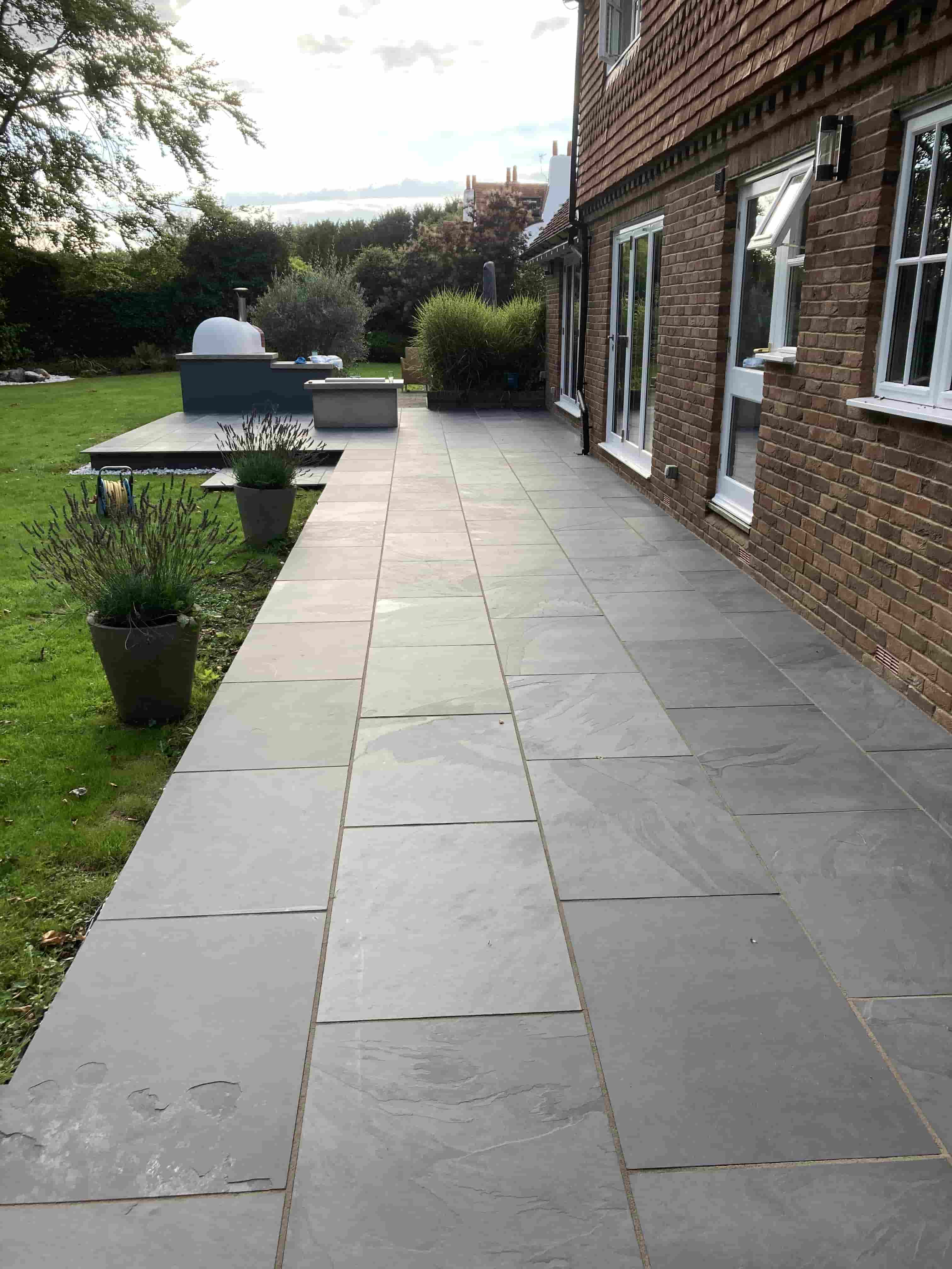 Ruined Slate Patio Beautifully Restored in Pembury South Kent Tile Doctor