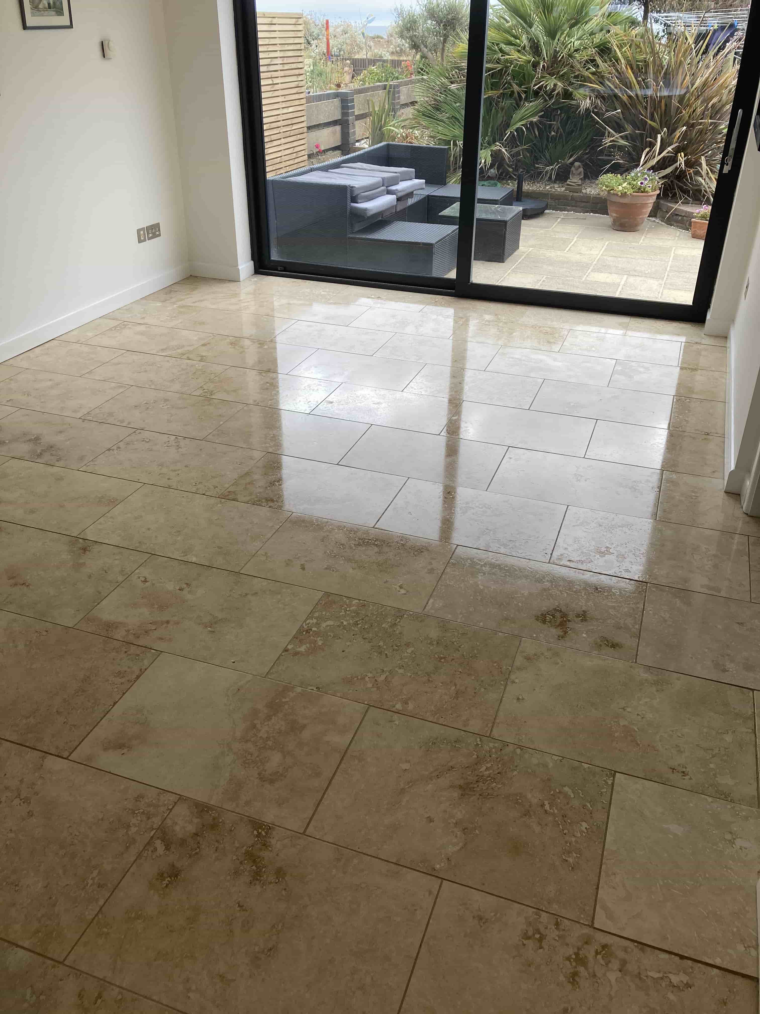 Travertine Floor Paddock Wood After Renovation